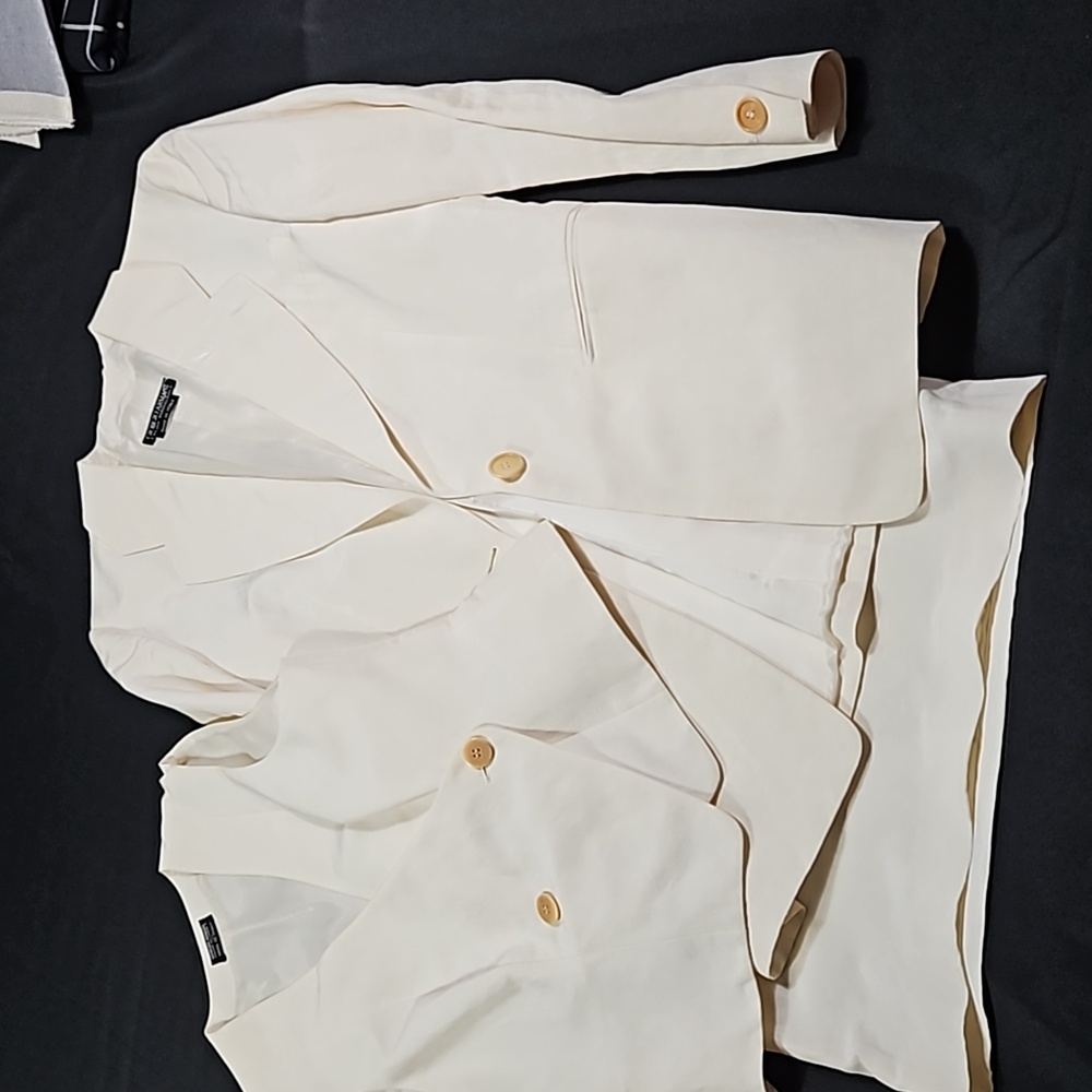 Giorgio Armani three-piece linen and silk suit